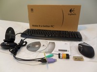 In Box Logitech Cordless 1500 wireless Keyboard Rechargeable Mouse Desktop In Box Logitech Cordless 1500 wireless Keyboard Rechargeable Mouse Desktop