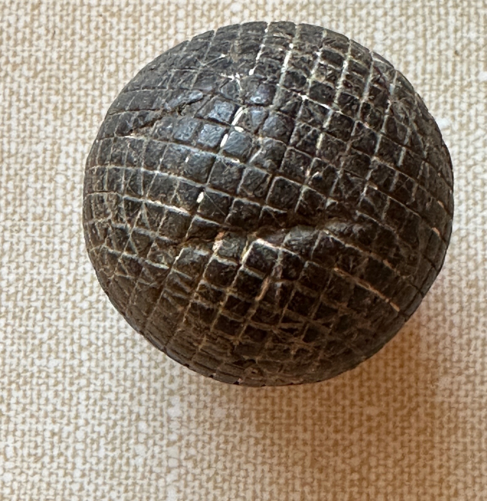 Antique Line Cut Gutty Golf Ball c1890s gutta percha eBay