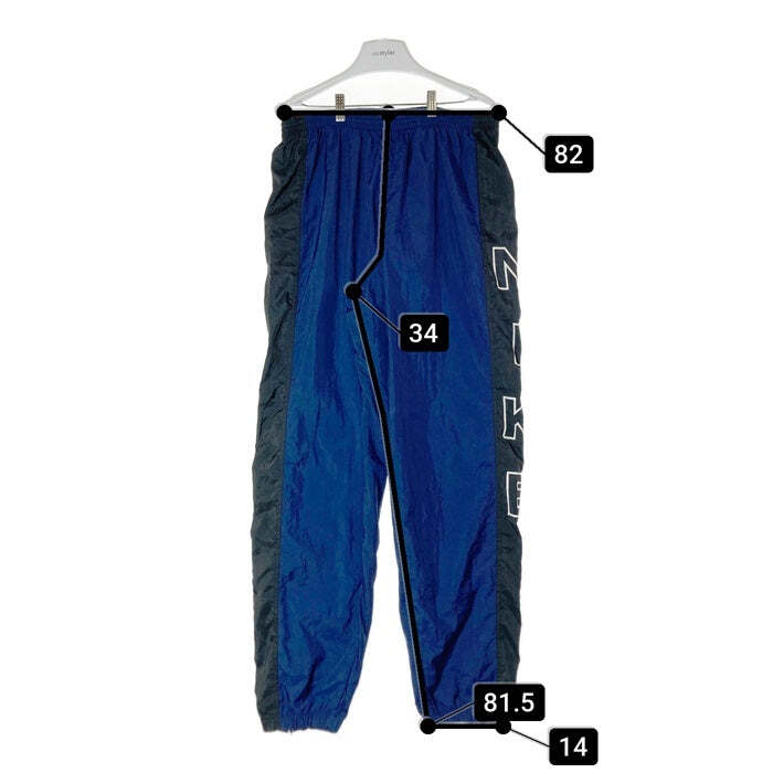 パンツ 90s Nike side full zip tech nylon pants Vintage Nike 90's Men's Nylon Track Pants Lined Full Zip