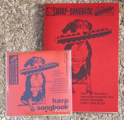 HARP SONGBOOK Liederbuch für Blues Harp MIT / OHNE NOTEN v. DIDI NEUMANN mit CD - Bild 1 von 4