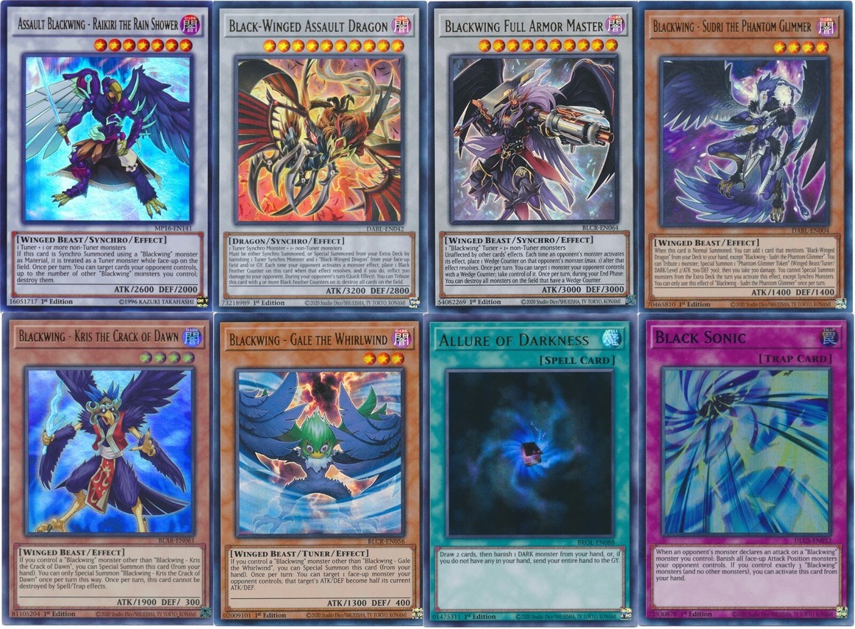 Yugioh Blackwing 2024 Deck - Full Armor Master Gale Simoon Silverwind Sudri  - NM | eBay