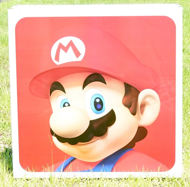 Toys R Us Exclusive Mario 48" x 48" Display Cardboard Sign/Box Nintendo