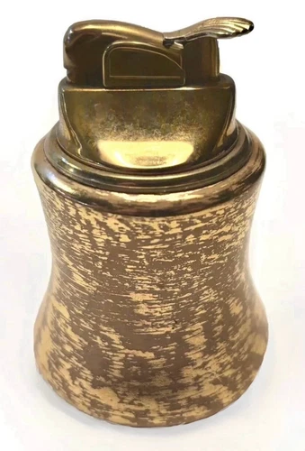 MCM Stangl Pottery Granada Gold 5153 Evans Cigarette Lighter - Works