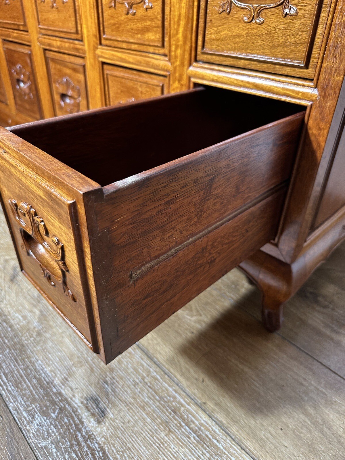 VINTAGE ORIENTAL 10 DRAWER CHEST / BANK DRAWERS . FREE DELIVERY