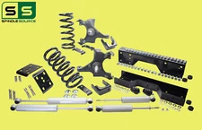 4/6" Drop Lowering Kit + SHOCKS NOTCH FOR 88 - 91 Chevy GMC C1500 STANDARD CAB
