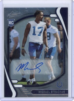Michael Strachan 2021 Panini Absolute Rookies Signatures #188 Signed Auto RC
