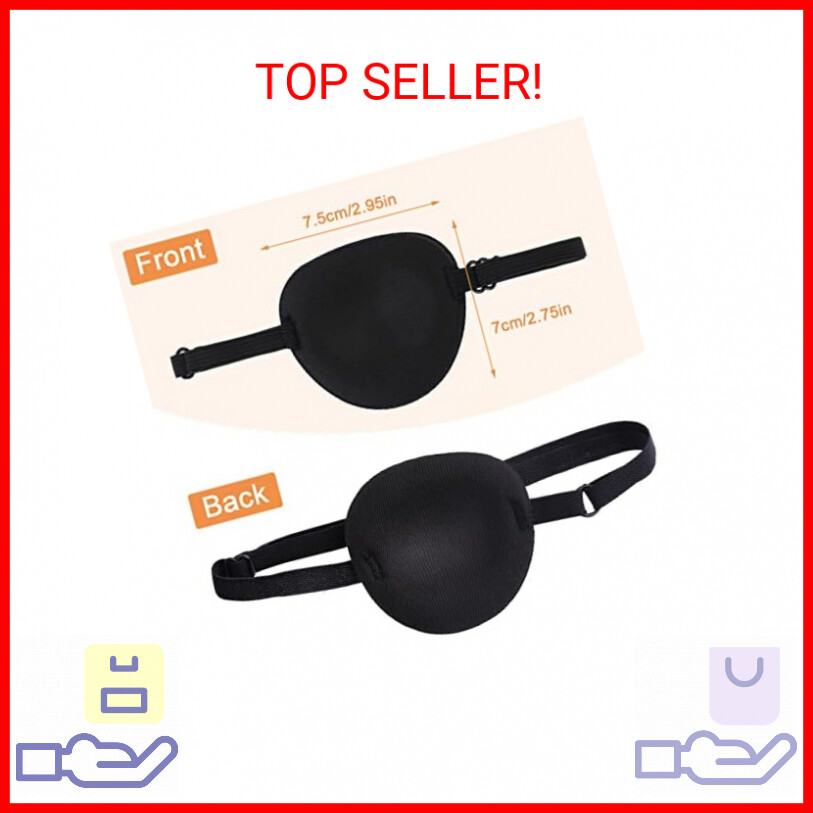 Yolev 2PCS Eye Patch, 3D Adjustable Eye Patches for Adults and Kids ...