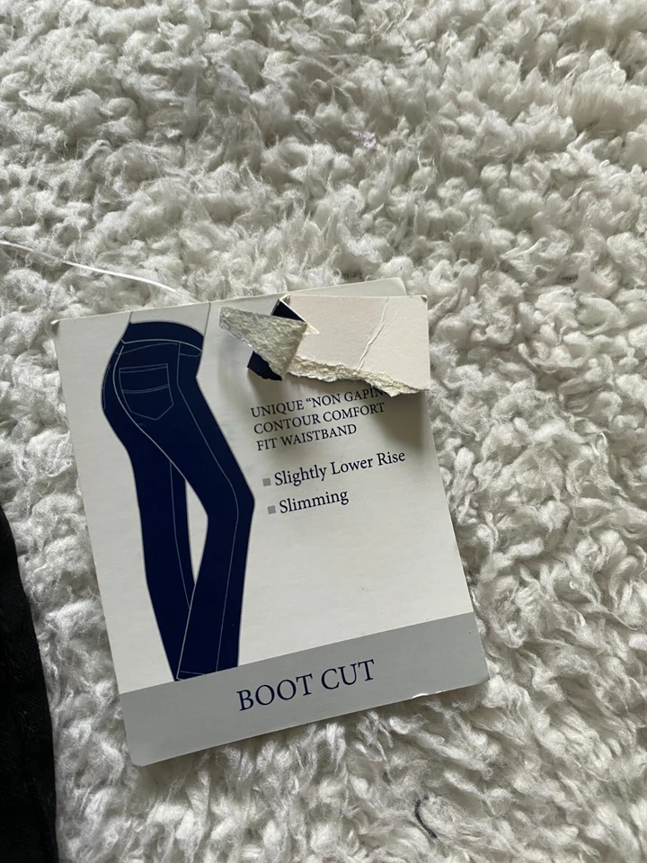 Falls Creek женщин Bootcut похудения эластичный пояс брюки черный размер 26 Вт короткие - Изображение 4 из 4