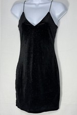 H&M Divided Women’s Short Fitted Sparkly Glitter Black Dress-Sz Small