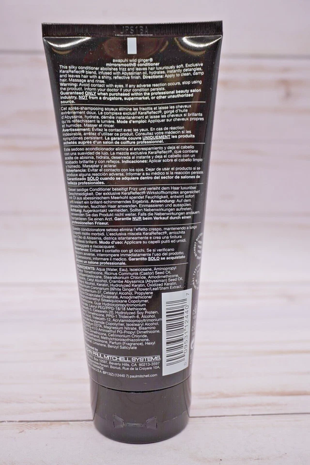 Lot of 2  Paul Mitchell Wild Ginger Smooth Mirrorsmooth Conditioner 6.8 oz Each - Image 4 of 4