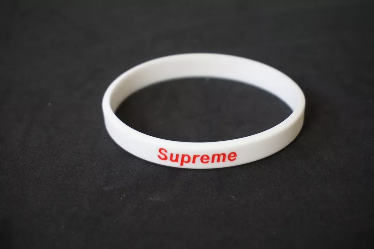 Supreme cheap rubber bracelet
