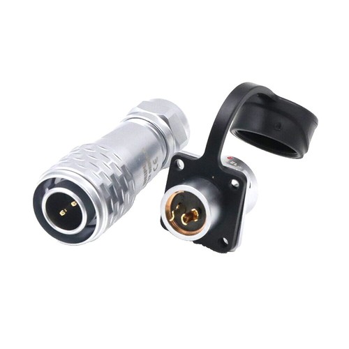 Produktbild von CNLINKO 2-poliger Stromanschluss IP67 – Buchse & Stecker, Wasserdicht, Metall, M20, Löten