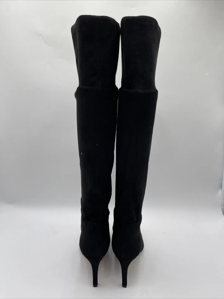 Botas hasta la rodilla BCBGeneration para mujer Marlo imitación gamuza negras talla 7,5 Foto 4 de 4