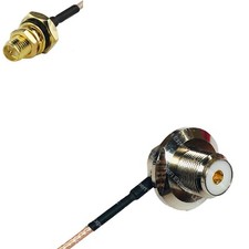 RG316 RP-SMA Female O-Ring to UHF Female Angle Bulkhead RF Cable Rapid-SHIP LOT