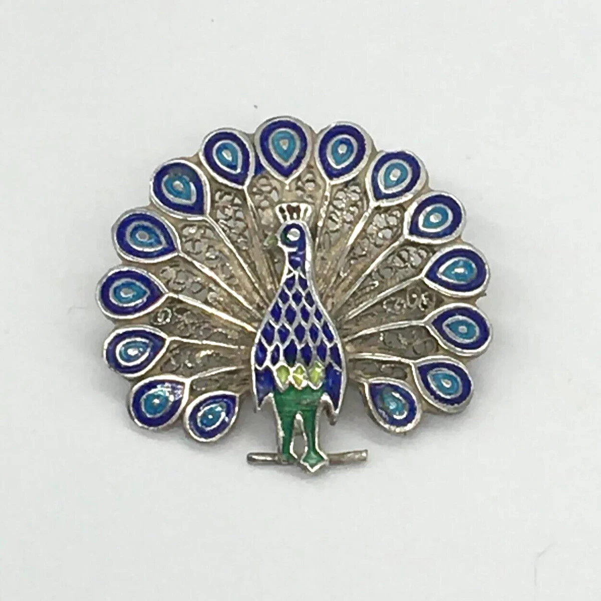Vintage peacock hotsell brooch
