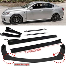 Front Bumper Spoiler Body Kit Side Skirt/Rear Lip Universal For Lexus IS250 IS35