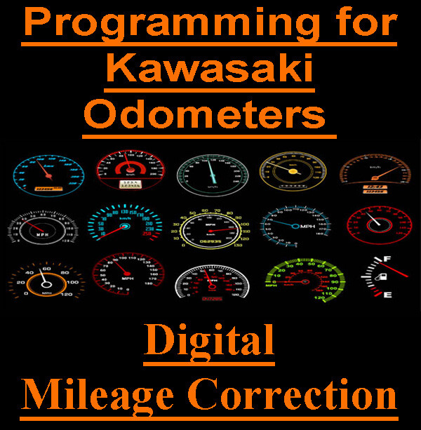 Kawasaki Speedometer Instrument Gauge Cluster Mileage Odometer