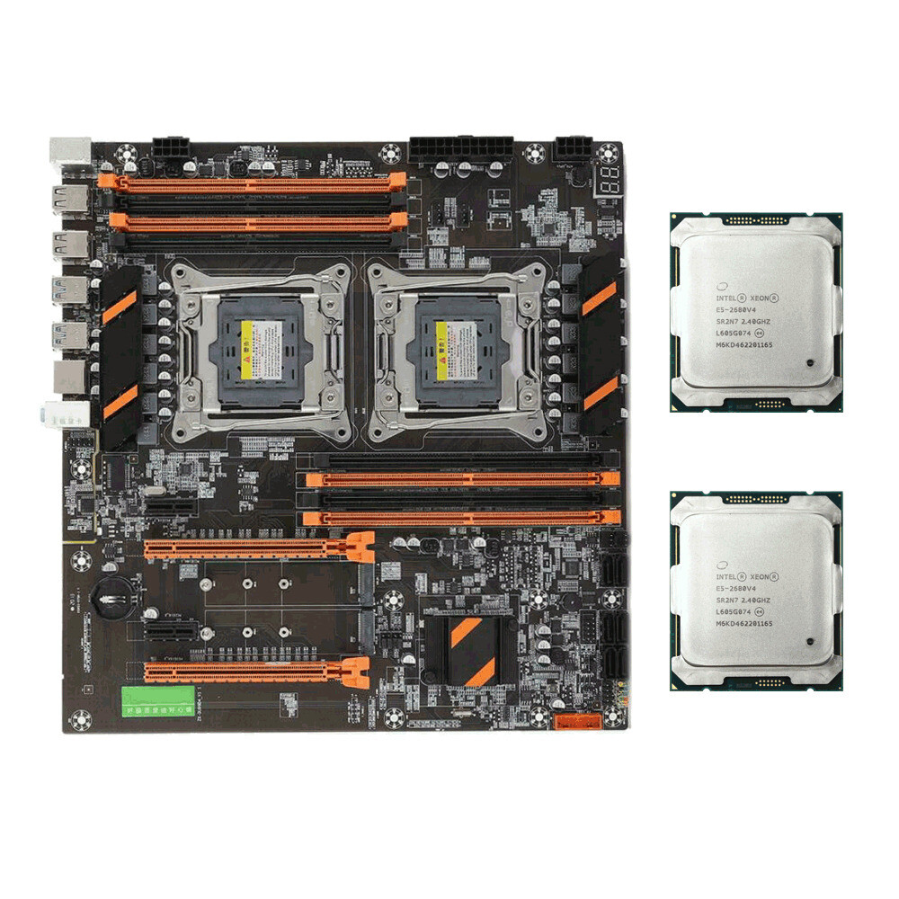 セット動作確認済み新品 X99マザーボード　DUAL CPU E5 2680v4 セット動作確認済み新品 X99マザーボード DUAL CPU E5 2680v4