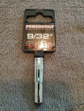 Powerbuilt 1/4" Drive x 9/32" 6 Point SAE Deep Socket - 648292
