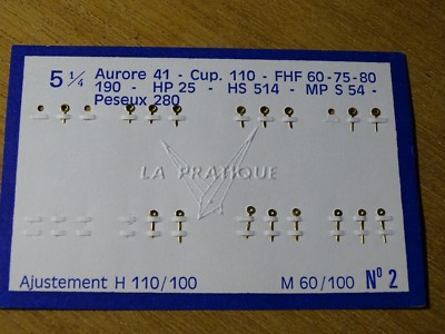 Pièce Horlogerie : Aiguilles De Montre Cupillard Pour Calibre FHF HP 10 1/2