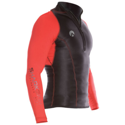 Nike Performance WARM MOCK - Maglietta a manica lunga - black/white Nike Performance WARM MOCK - Maglietta a manica lunga - black/white