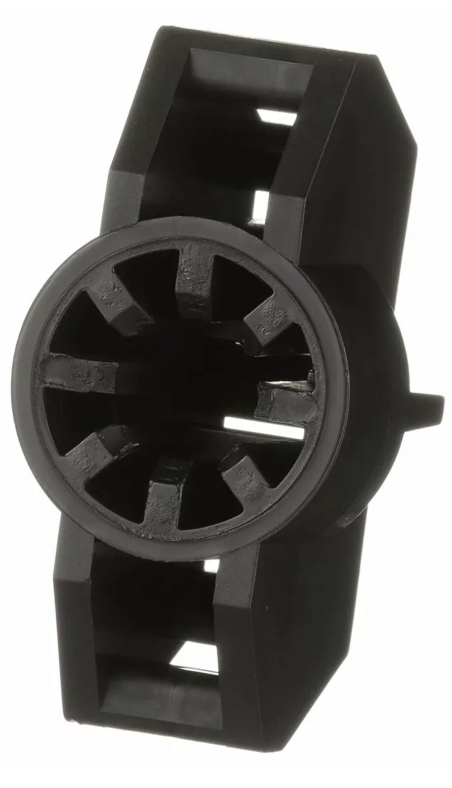 cable tie mount in black is installed onto a 0.44in stud nylon 6.6 - 500/CASE