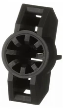 cable tie mount in black is installed onto a 0.44in stud nylon 6.6 - 500/CASE