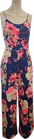 Womens Ladies Cami Playsuit Sleeveless Floral Print Strappy Maxi Jumpsuit 8-14