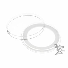 (25) Air-tite Y-50mm White Ring Coin Holder Capsules for 2" Military Challenge