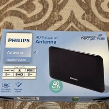 New Nib Philips HD Flat Panel Antenna Audio/video Free Local Tv