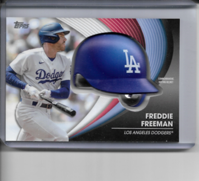 2022 Topps Update Baseball Freddie Freeman Batting Helmet Dodgers