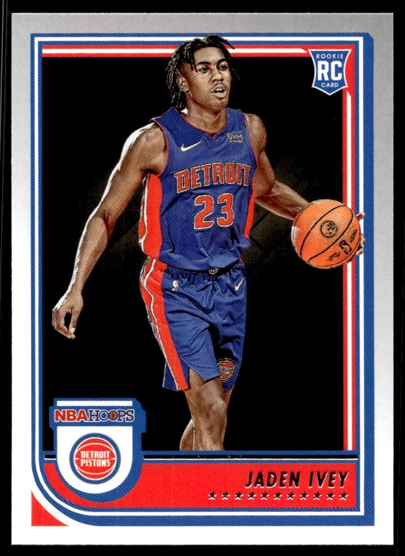 2022-23 Hoops Jaden Ivey Rookie A19 Detroit Pistons #235