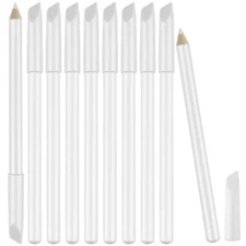 Maitys 10 Pieces Nail Whitening Pencil 2-In-1 White Nail Pencil DIY French Desig