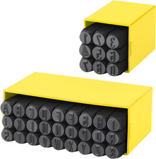 Number and Letter Stamp Set, 1/8" Metal Stamping Kit, A-Z 0-9 36 PCS Punch