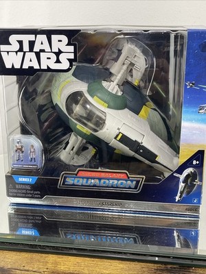 Star Wars Micro Galaxy Squadron Series 2 Jango Fett's Starship Young Boba Fett