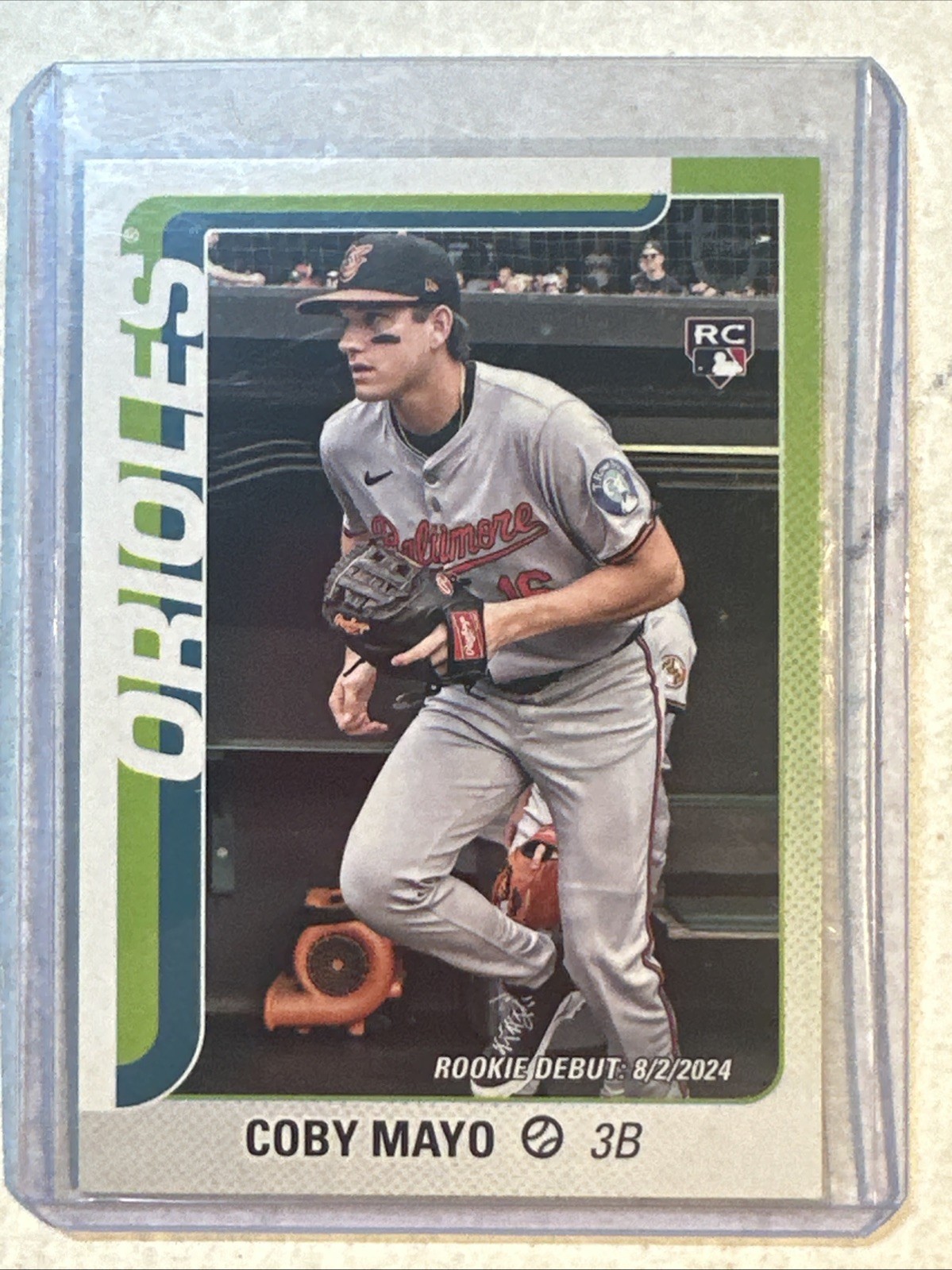 2025 Topps Update Coby Mayo Rookie RC Vintage Stock #53/99 Orioles #US282