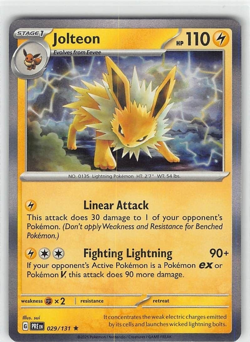 Jolteon Prismatic Evolutions #29 Holo Pokemon TCG NM