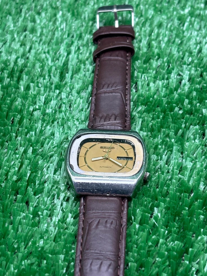 Vintage Seiko 5 Automatic || Gold Dial || Men's Vintage Watch || - Image 4 of 4
