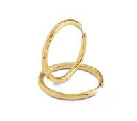 Boccia Titanium - Creole 31Mm Titan Goldf. - 05073-02 - Ohrschmuck