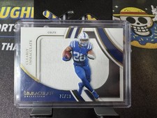 Jonathan Taylor 2022 Immaculate  Clearly Immaculate Jersey Card /99