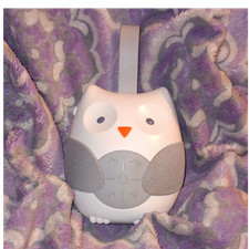 Skip Hop Owl Shaped White Noise Machine Soother White Gray Orange