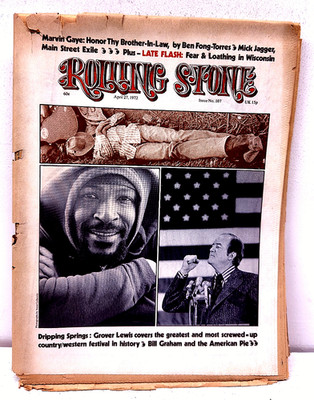 Rolling Stone Vol. 8 No. 107 April 27 1972 Marvin Gaye Fear Loathing