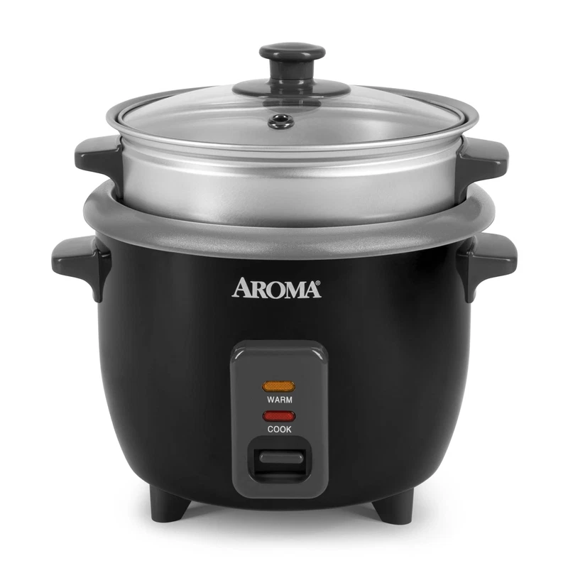 Aroma Housewares Arc-363-1Ngb 3 Uncooked/6 Cups Cooked Rice Cooker Steamer