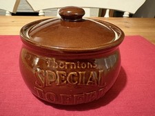 Vintage Retro Pearsons 'Thorntons Special Toffee' Lidded Ceramic Jar