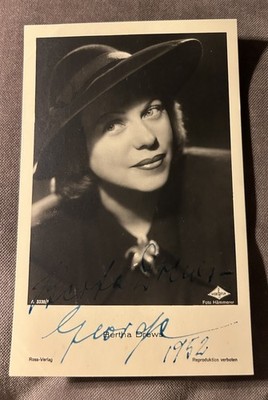 Berta Drews-George Ross AK A3338/1 original autograph hand signed autograph