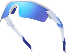 Polarized Sports Sunglasses TR90 Unbreakable Frame for Men Women Running Cycling
