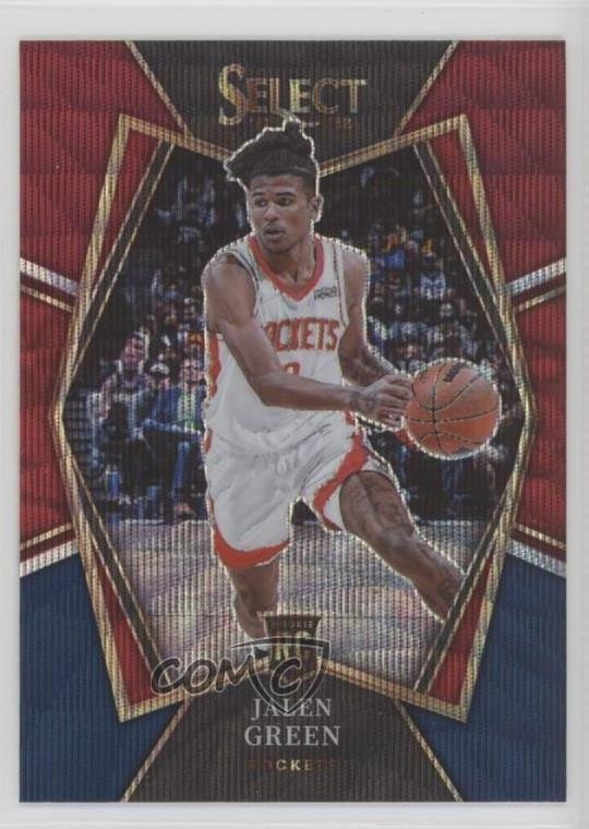 2021-22 Panini Select Premier Level Tri-Color Prizm Jalen Green #190 1e6a