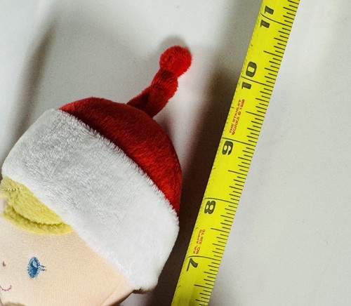 Ganz My First Christmas Red Christmas Rattle Plush Baby Doll 9” NWT - Picture 10 of 11