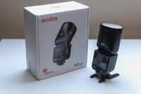 Godox V1 Mid O 55W Round Head Camera Flash 2.4G For Olympus/Panasonic