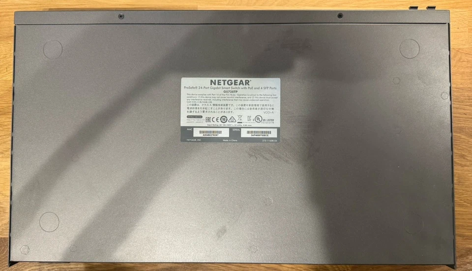 Netgear GS728TP ProSafe Smart Switch 24 Port Gigabit with Poe, 4 SFP - Image 4 of 4